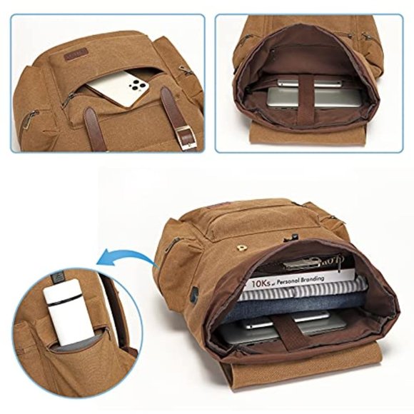 New Canvas Backpack - Picture 3 of 15